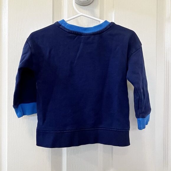 Hanna Andersson Sesame Street Cookie Monster Sweatshirt Boys Size 80 US 18-24M - Picture 11 of 15